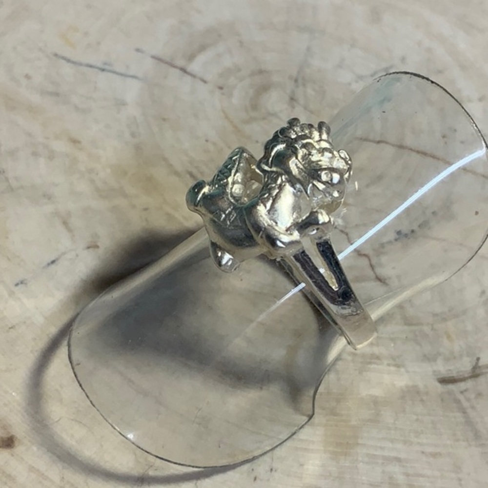 Unique Sterling Silver Dragon Ring - image 3